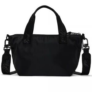 Victoria’s Secret PINK MINI CROSSBODY BLACK NYLON TOTE BAG NWT